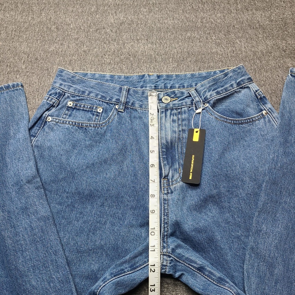 GILIPUR Mens Blue Cotton‎ Straight Leg Jeans XL 29x31 Denim Pants - Picture 4 of 10